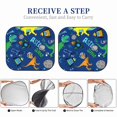 thumbnail image 7 of Uemuo Dinosaur In Space Printed 2 PCS Car Windshield Sun Shade, Auto Sun Heat and UV Rays Blocker, Foldable Automotive Front Window Sunshade Protector, 7 of 7