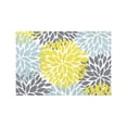 thumbnail image 4 of MKHERT Dahlia Pinnata Flower Yellow Gray and Light Blue Placemats Table Mats for Dining Room Kitchen Table Decoration 12x18 inch,Set of 6, 4 of 4