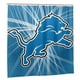 thumbnail image 2 of Det_Lions - Cortina de ducha impermeable de secado rápido para baño, con ganchos, diseño de fútbol americano, juego de cortinas de ducha para baño de plástico, 60 x 72 pulgadas, 2 of 8