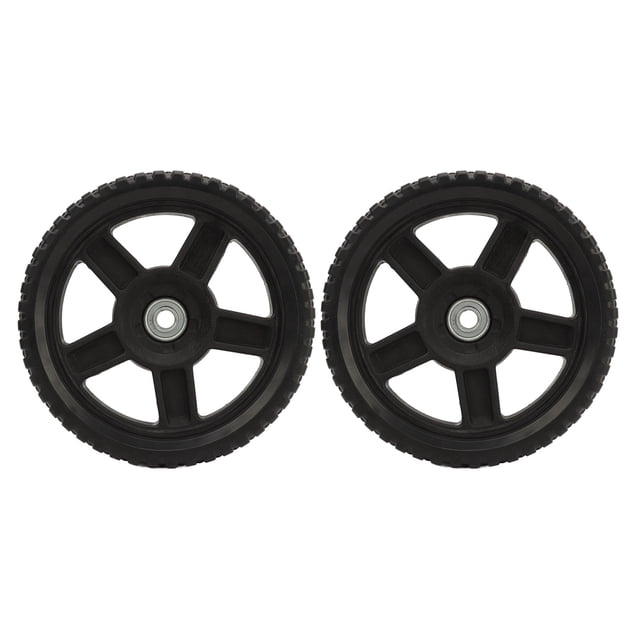 Push Mower Wheels, High Stability 8in Mower Wheels Smoothing Operation 2pcs Reliable Base for Perfect Fitting