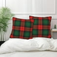 thumbnail image 6 of Green and Red Pillow Covers 18"x18",Christmas Scottish Tartan Plaid,Set of 2 Throw Pillow Covers,Farmhouse Pillow Cases Decorative for Home Couch Sofa, 6 of 6