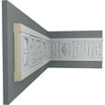 thumbnail image 5 of Ekena Millwork 4 1/4"H x 5/8"P x 94 1/2"L, (8" Repeat), Nestor Greek Key Chair Rail (8-Pack), 5 of 6