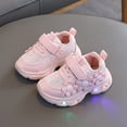 thumbnail image 2 of enyan Boys Girls Tennis Shoes Kids Lightweight Breathable Sneakers Lace-up Running Athletic Shoes Little Girls Sneakers,Pink,Size 6, 2 of 7
