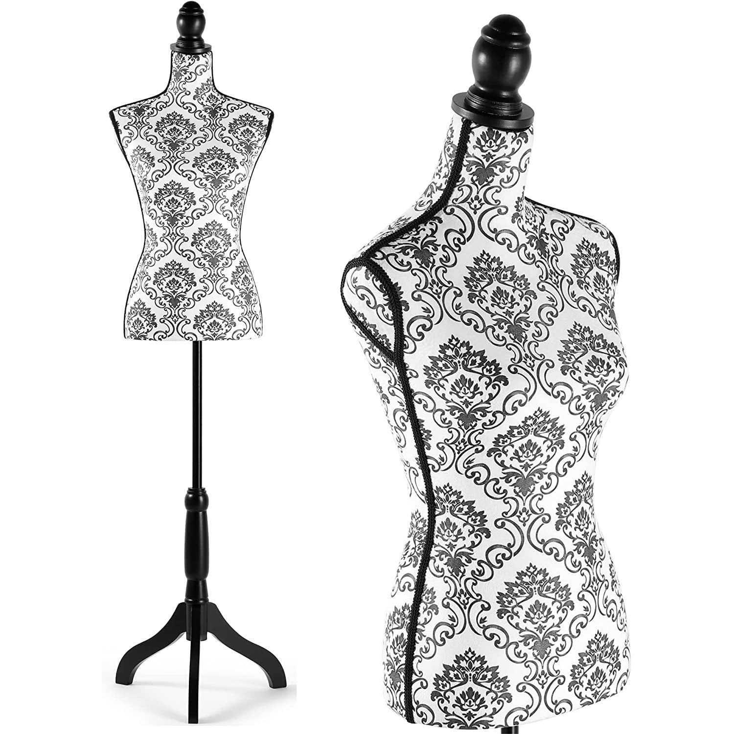 Female Mannequin Torso Dress Form Height Adjustable Pinnable Mannequin