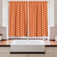 thumbnail image 2 of Ambesonne Vibrant Kitchen Curtains, Colorful Squarcles, 55"x39", Dark Coral Mustard, 2 of 3