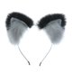 thumbnail image 1 of Rainbow Multicolor Longhair Cat Fox Ears Diadema Diadema Fiesta de Halloween Decoración de disfraces Adepaton BST2002206-4, 1 of 5