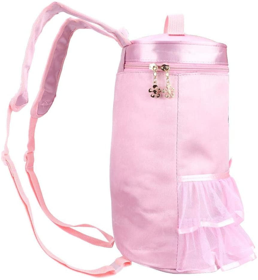 GIRLS KIDS Personalised PUG DOG Pink Bows School Bag for GYM Swim PE Dance 