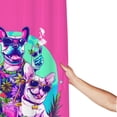 thumbnail image 3 of Shower Curtain, Cool French Bulldog No.137 Waterproof Fabric Plastic Shower Curtain, Drying Fast Bathroom Curtain with 9 Buttonholes, Ruffle Shower Curtain 60x72in, 3 of 8