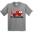 thumbnail image 3 of Inktastic I Heart Firetrucks Youth T-Shirt, 3 of 5