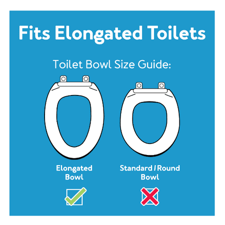 Carex Raised 3.5" Toilet Seat with Handles, Standard Elongated Toilets, Handicap, Seniors, 250lb Capacity