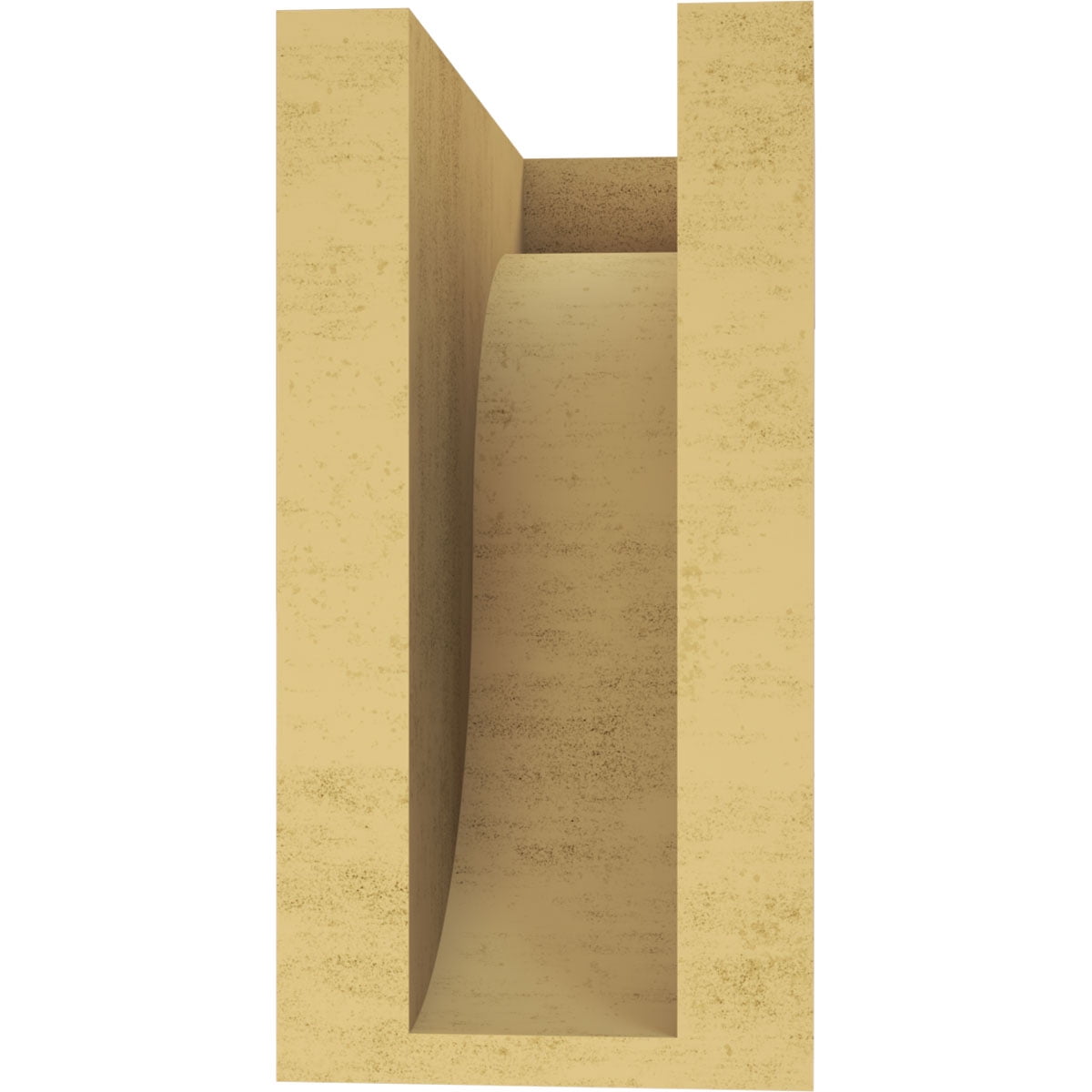 4"W x 8"D x 8"H Classic Del Monte Rough Cedar Woodgrain TimberThane Corbel, Primed Tan