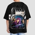 thumbnail image 6 of Film Descendants 2 Transparent Backpack Student School Bag Satchel Bookbag Large Capacity Clear Through Daypack Unisex Travel Bag 17 Inch, 6 of 7