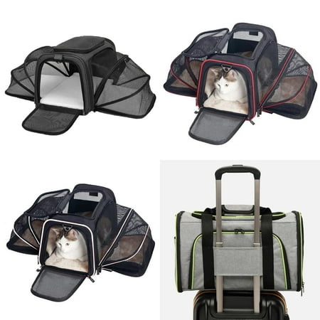 DUFDERIA Convenient Portable Foldable and Breathable Pet Carrier Backpack - Lightweight Shoulder Bag Handbag for Easily Transporting Pets - Ideal for Busy Pet Parents On-the-Go - Great