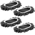 thumbnail image 3 of CNKOO 4 Pack Microfiber Mop Pads Reusable Microfiber Dust Mop Refill Machine Washable Mop Refill Pads Wet and Dry Microfiber Mop Head Refill Super Absorbent Mop Replacement for Mopping Fl, 3 of 10