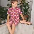 thumbnail image 4 of Balery Piggy Sunflower Conjunto de Pijama Infantil de Manga Corta con Estampado – Ropa de Dormir de Algodón Suave-Small, 4 of 6
