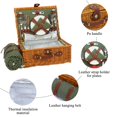 thumbnail image 4 of Cesta de pícnic HYBDAMAI para 4 personas con hielera aislante y manta, 4 of 6