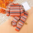 thumbnail image 3 of Odeerbi 1-6 Years Toddler Girls Outfits Cotton Sweatsuits Retro Striped Crewneck Sweatshirts Sweatpants Two-piece Set Sleepwear Home Clothes Set Toddler Girls Clothes, 3 of 3