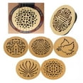 thumbnail image 6 of HONMEET 1Pcs Soundhole Cover for Acoustic Guitar Personal Users Wood Beige 4.05X4.05X0.39In, 6 of 6