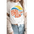 thumbnail image 3 of Here Comes The Sun Circle Graphic Tee T-Shirt PLUS, 3 of 10