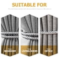 thumbnail image 3 of Miangastore Curtain Strap Buckle Simple Design Grey Tiebacks 6Pcs 30x0.3In, 3 of 9