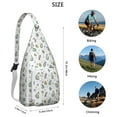 thumbnail image 4 of Cute Avocado Sling Backpack - Playful Kawaii Illustration, Multi-Functional Shoulder Bag, 4 of 4