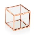 thumbnail image 1 of Weddingstar 4589-56 Small Glass Jewelry Box with Rose Gold Edges, 1 of 4