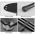 thumbnail image 4 of yeacher Table Pliante Légère et Portable en Aluminium pour le Camping, la Randonnée et les Aventures en Plein Air - Design Rond Noir (Sans Support de Lampe), 4 of 6