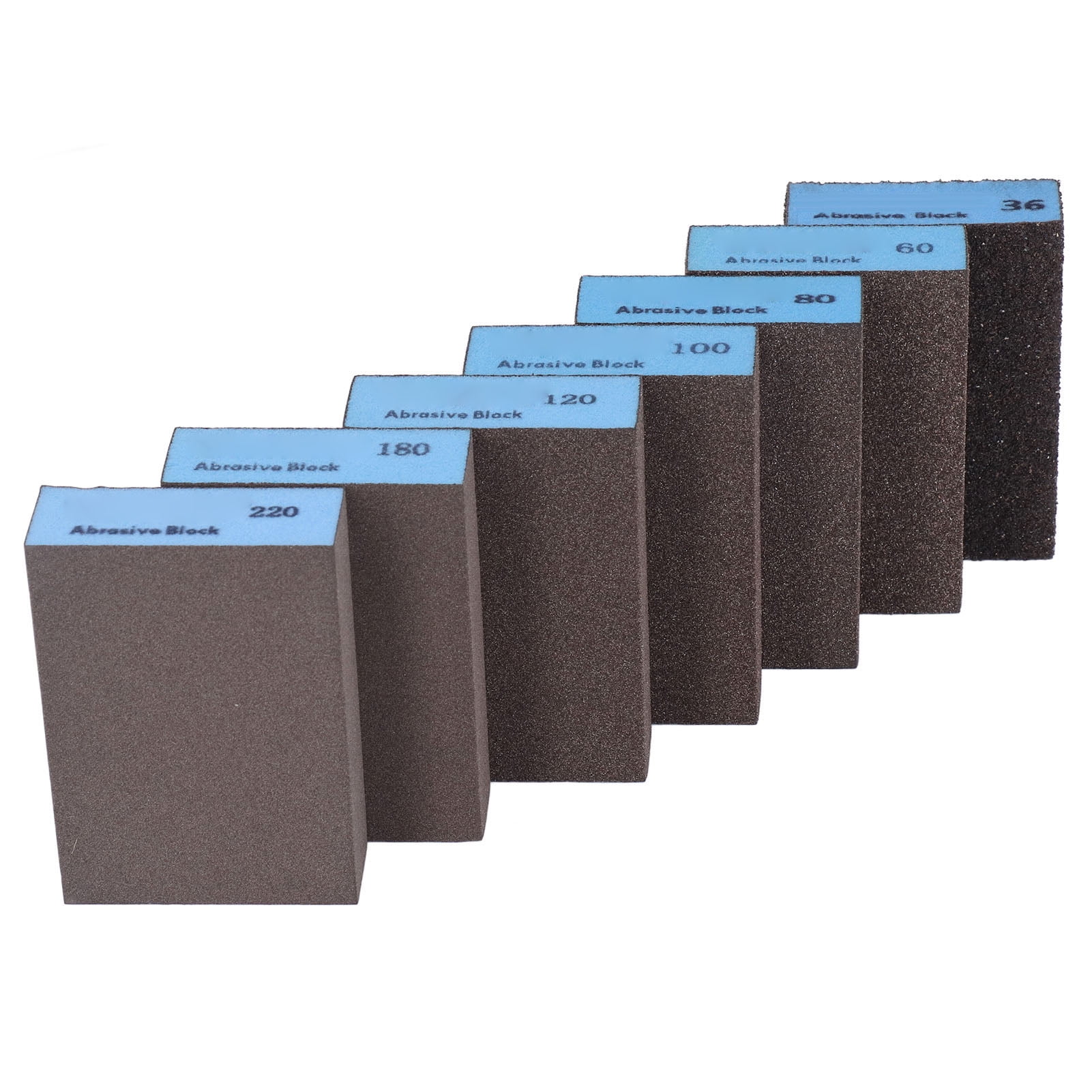 Sander Block, Wet Dry Dual Use 36 60 80 100 120 180 220 Grits Even Grit Sanding Sponge Wide