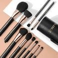 thumbnail image 2 of MAANGE Makeup Brushes 10PCs  Rose Golden Make Up Brushes with Black Case, 2 of 6