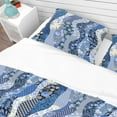 thumbnail image 4 of Designart 'Patchwork Pattern with Roses' Patterned Duvet Cover Set, 4 of 4
