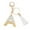 A, variant on Custom Letter Keychain Translucent Resin Pendant Name Keyring Durable Stylish Accessory for Keys Bags