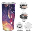 thumbnail image 6 of Kawaii Kirby Stainless Steel Car Cup Thermal Vacuum Insulation Mug Gift Thermos Cup With Lid And Straw, 6 of 8
