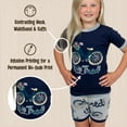 thumbnail image 5 of LazyOne Short-Sleeve Summer Pajama Sets for Girls and Boys, Unisex, Two Tired, 5 of 7