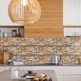 thumbnail image 3 of DEWOO Thick Kitchen Peel and Stick Tile Backsplash, Stick on Wall Tiles, 12"x12" Self Adhesive Sticky 3D Wall Marble Tiles Bathroom (10-Sheet，Multicolor), 3 of 11