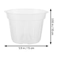 thumbnail image 2 of Miangastore growing pots Plastic Flower Pot Simple 5Pcs, 2 of 8