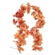 thumbnail image 3 of 1 pieza de Halloween Día de Acción de Gracias Decorativo Simulado Ratán de Arce Simulación Hojas Decoración de Vid Ratán Colgante para Hogar Jardín Restaurante (Halloween Doble Hoja Naranja), 3 of 6