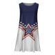 thumbnail image 4 of Moda mujer verano sin mangas sexy casual impresión bolsillo vestido largo Fridja hj1081, 4 of 4
