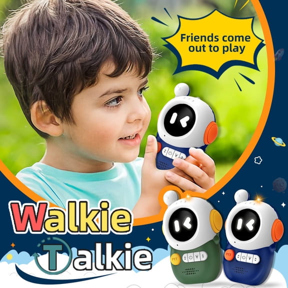 Rechargeable Walkie Talkie for Kids Two-Way Radio Walky Talky with Flashlight Children Outdoor Game Interphone Toy Game and Gifts for Boy and Girl