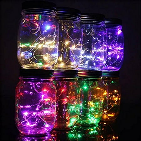KohreeSolar Mason Jar Lid Kohree LED Mason Jar Lights,Color Changing Fairy String Light for ...