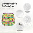 thumbnail image 4 of Bixox Women's Multicolored Tropical pattern 2 in 1 Running Shorts - Lightweight Athletic Workout Gym Yoga Shorts Liner with Pockets - Medium, 4 of 5