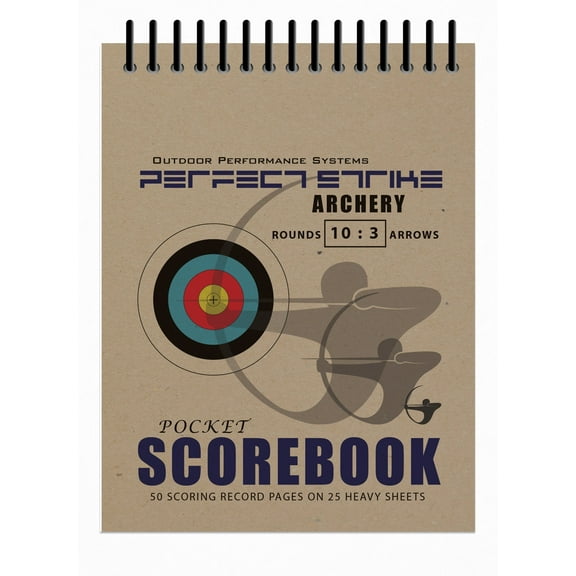 Perfect Strike Archery SCOREBOOK with Scoring Instructions. Perfect Strike System 10:3. (5.5" x 4.25") (2 Books)