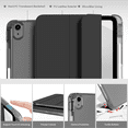 thumbnail image 3 of Kenke Case for iPad (A16) 11th Generation 11 inch 2025, iPad 10th Generation 10.9 Inch 2022 with Pencil Holder, Slim Light Trifold Protective Cover with Hard PC Translucent Back Shell, Black, 3 of 8