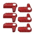 thumbnail image 1 of Unique Bargains 6 Pcs Housse de Poignée d'Interrupteur de Retrait de Toit Rigide pour Jeep Wrangler JL JLU 18-23 Motif Fibre de Carbone Rouge, 1 of 7