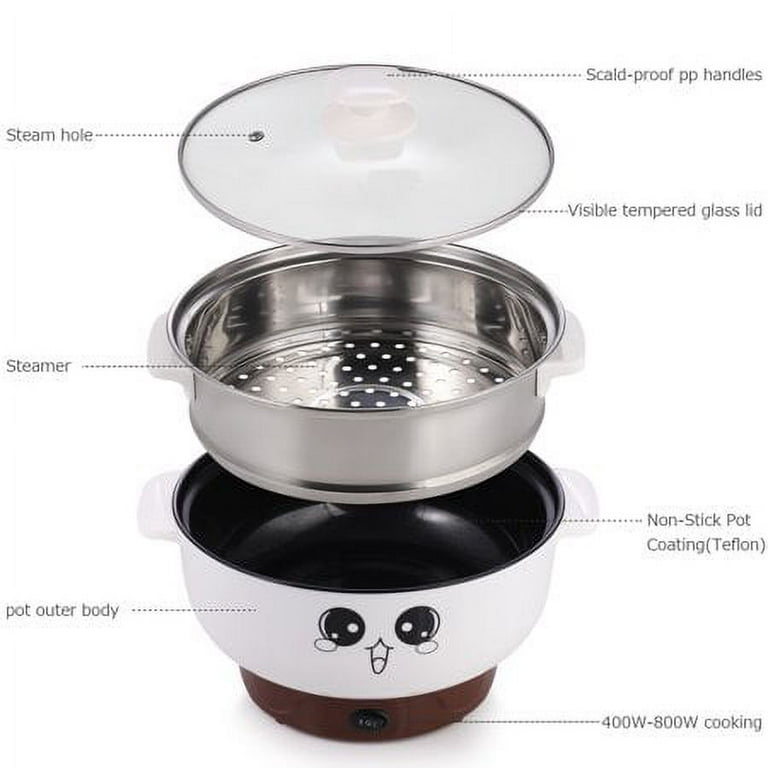 Kitcheniva Foldable Electric Silicone Steamer Hot Pot Cooker - White, 1 Pc  - Fry's Food Stores