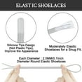 thumbnail image 3 of Endoto Elastic Shoelaces for ON Cloud 5 & 6 No Tie Replacements Shoes Laces Stretchy Bungee Running Training(Color:Silver,Size:8Inch), 3 of 7