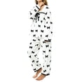 thumbnail image 2 of MEICHEN Pajamas Set for Women Women's Winter Flannel Set Coral Fleece Fabric Thickened for Warmth with Popular Aesthetic Cozy Loungewear Womens Loungewear, 2 of 4