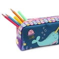 thumbnail image 2 of Pen+Gear Character Pencil Pouch with Bubbly Narwhal Design, 2 of 6