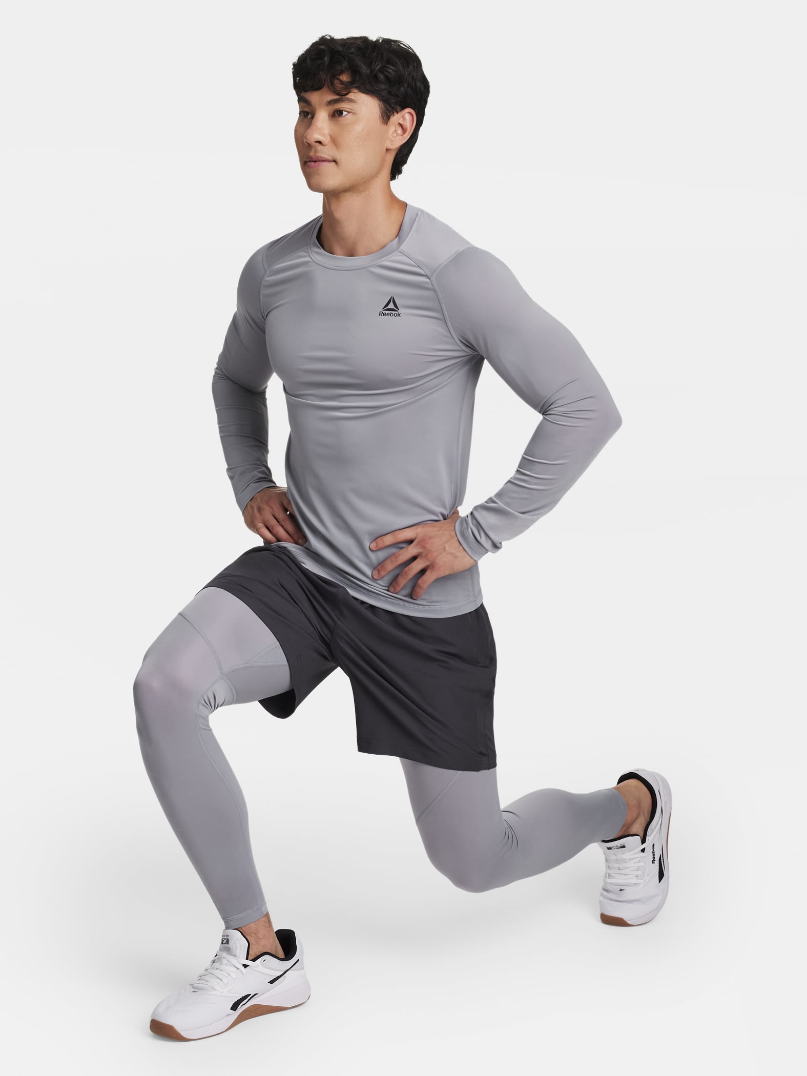 Reebok Men's and Big Men's Kinetic Compression Leggings, Sizes XS-5XL