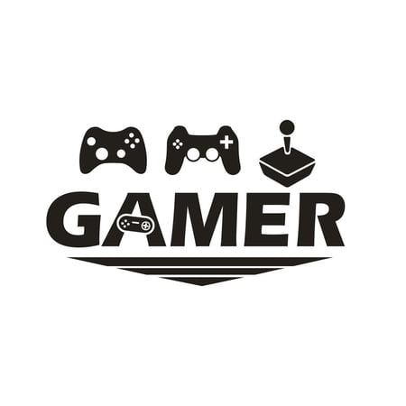 LMTODLFG Game Room Decor Stickers Gaming Poster, Vinyl Gaming Decals Video Gamer Wall Decor, Easy to Peel and Stick Wallpaper Mural for Teen Bedroom Playroom Home Decorations