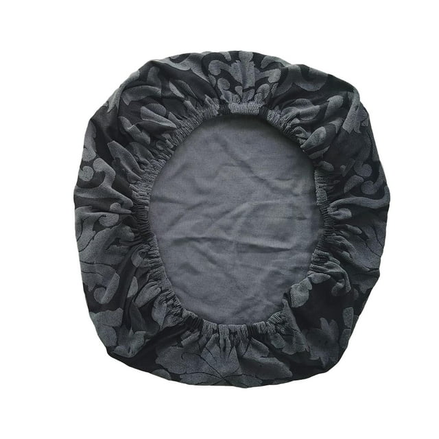 Funda de asiento impresa Funda de asiento de silla Funda de asiento de silla giratoria Funda de asiento de silla Negro